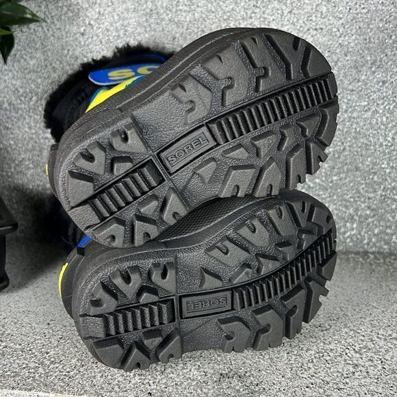 Sorel Snow Commander Boots Shoes Winter Insulated Blue Size 4 - Picture 3 of 9